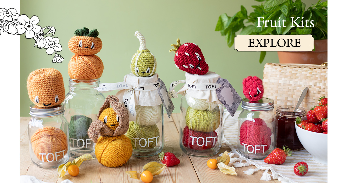 Fruit jam jars crochet patterns TOFT